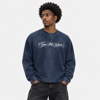 ONLY THE HUNGRY SURVIVE NAVY SLEEVE