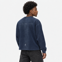 ONLY THE HUNGRY SURVIVE NAVY SLEEVE