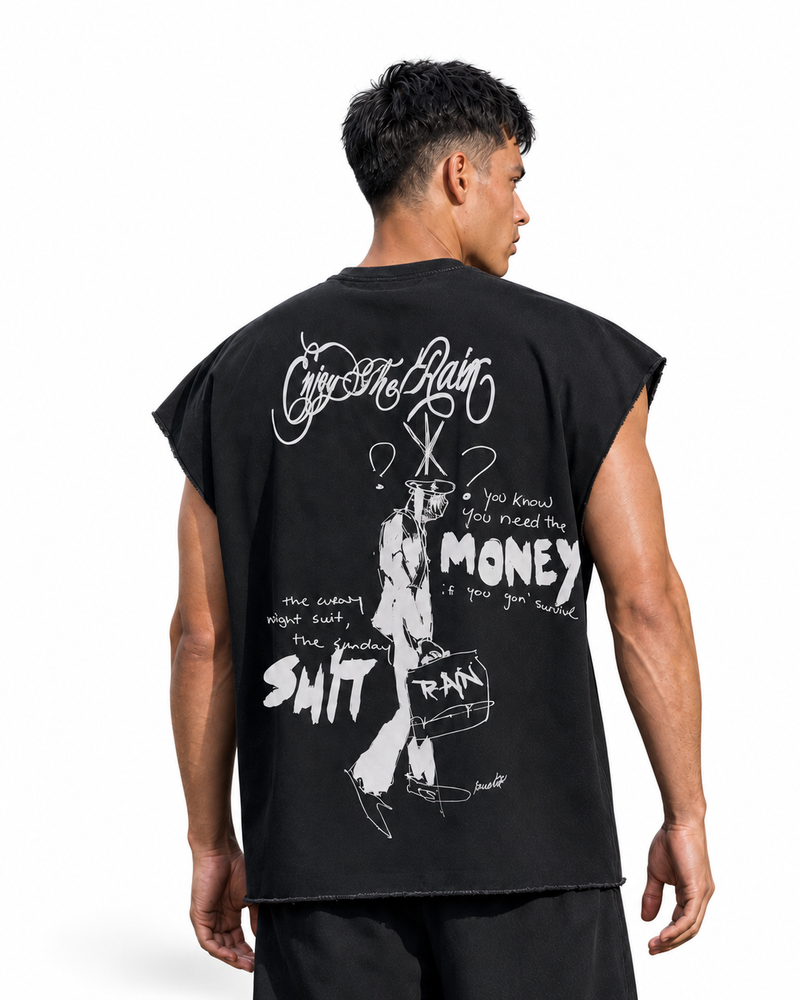 GREW UP IN THE RAIN  TANK TOP